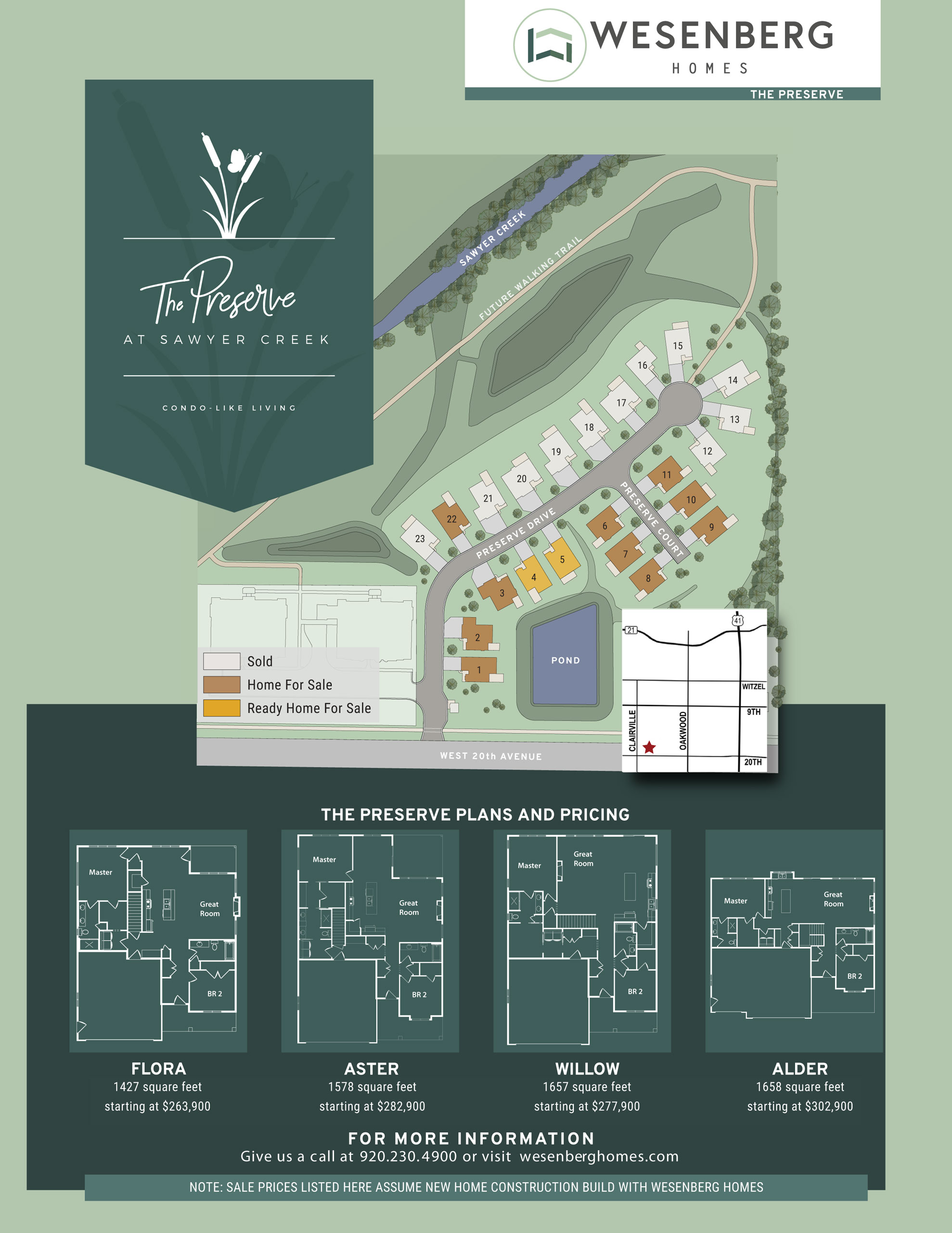The Preserve CondoLike Living Wesenberg Homes