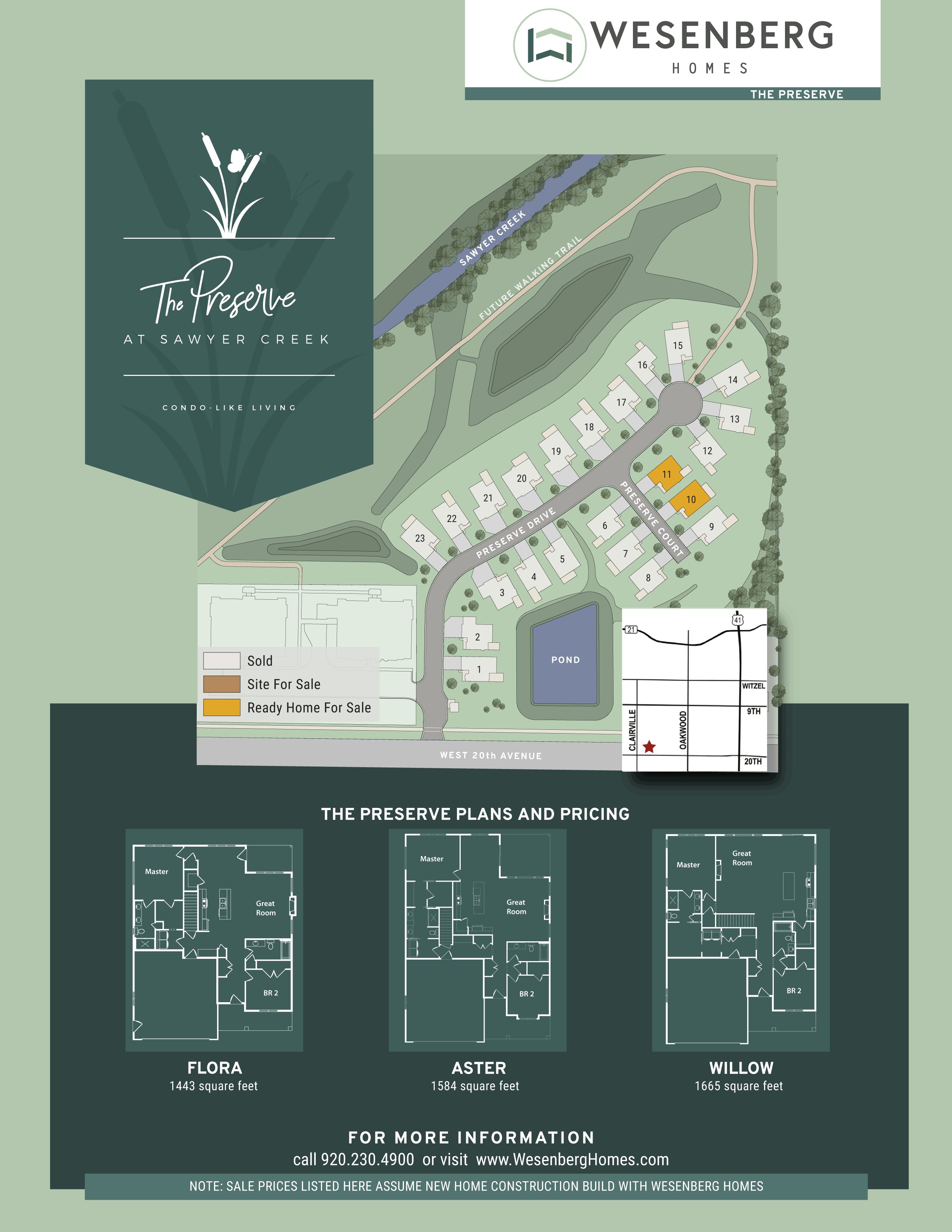 The Preserve CondoLike Living Wesenberg Homes