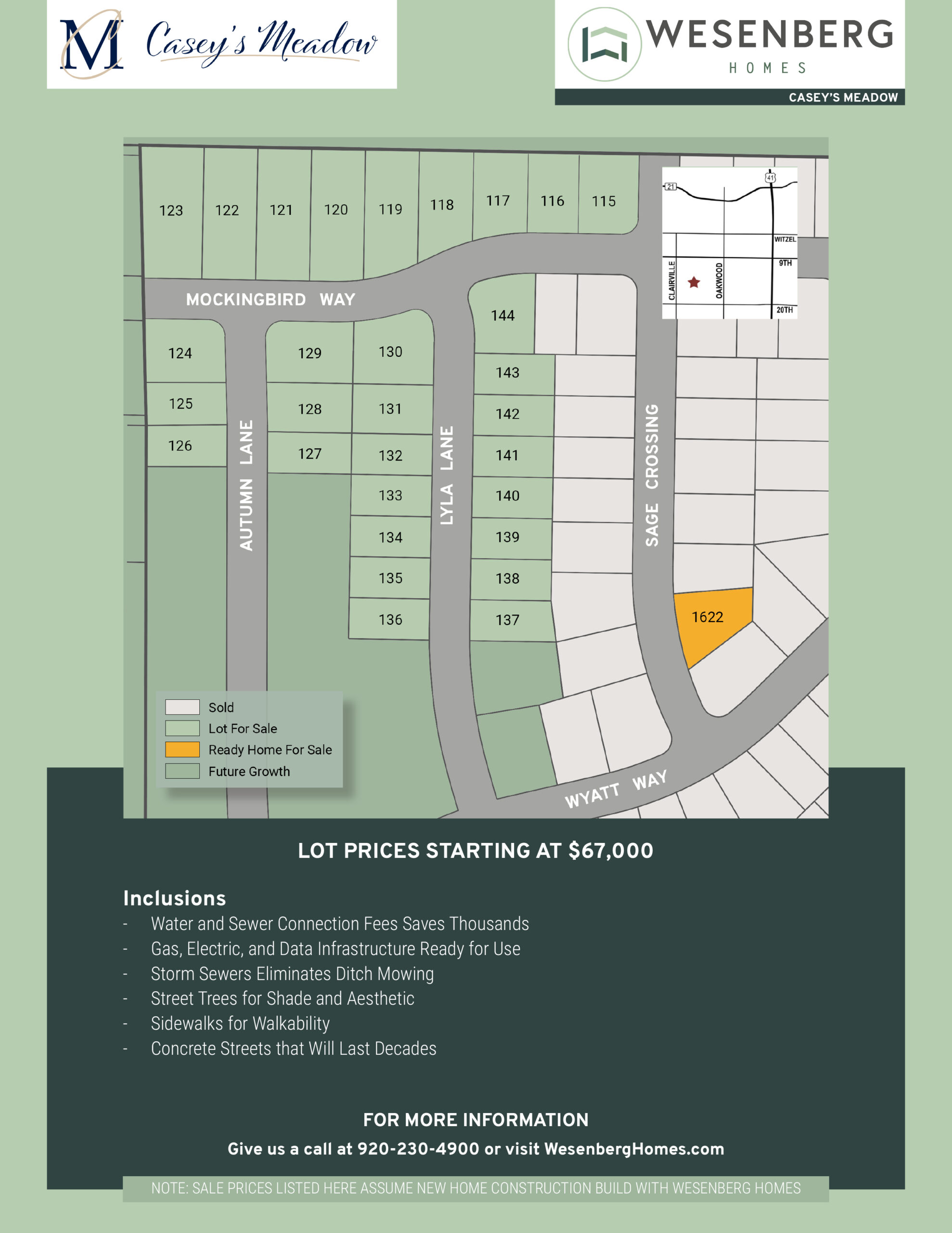Casey's Meadow New Lots for Sale