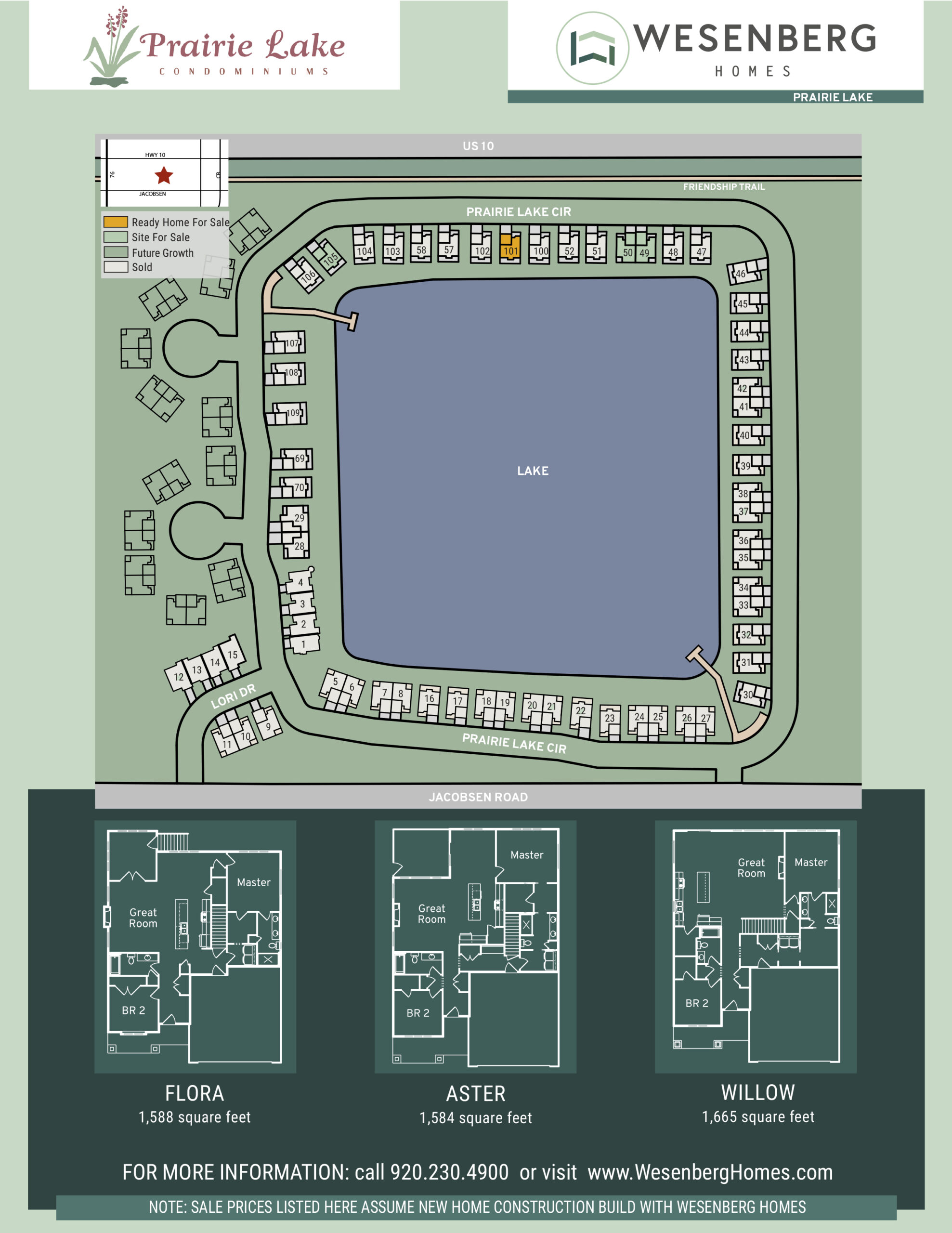 Prairie Lake Neenah Condos for Sale
